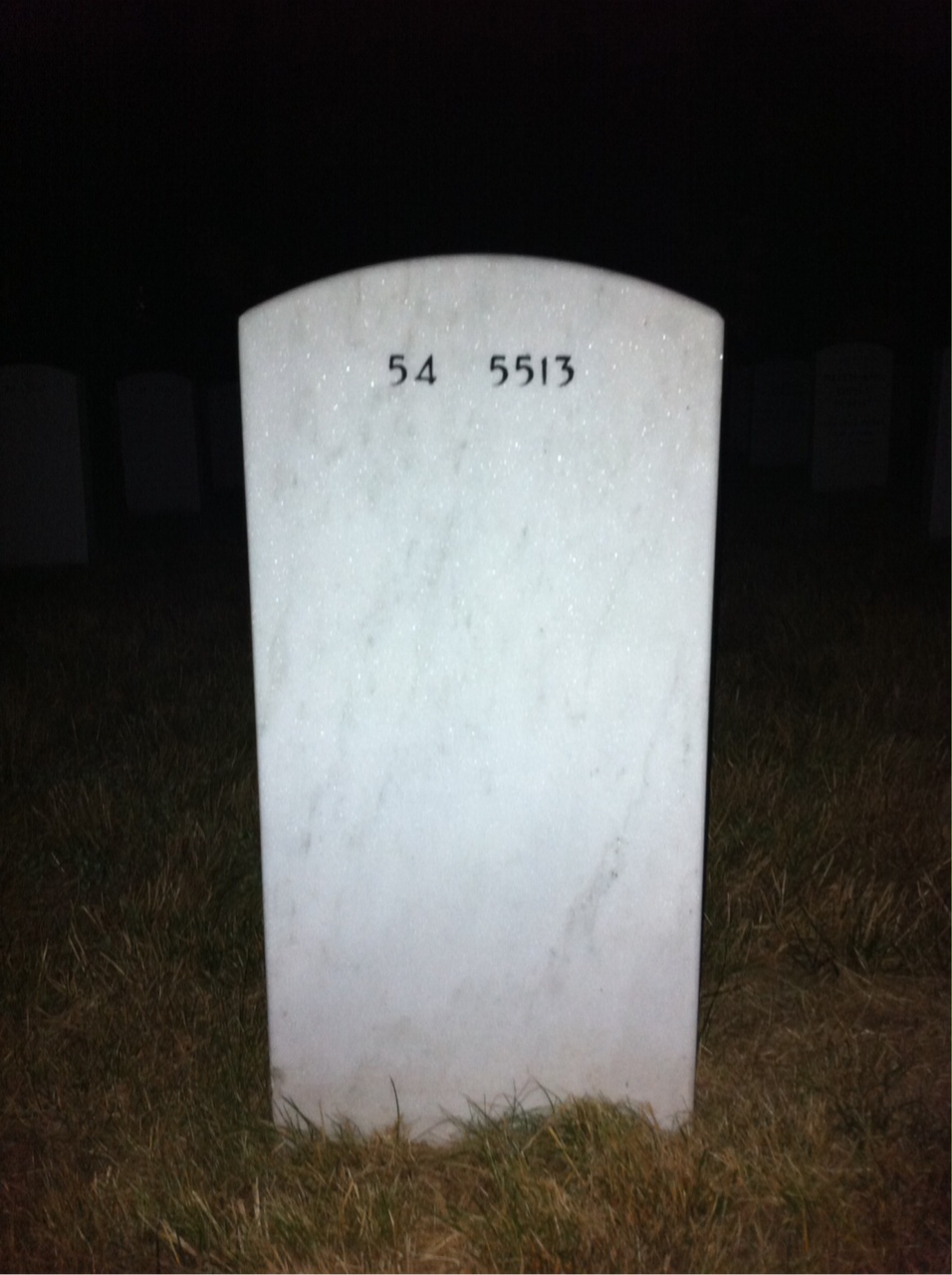 Back of headstone — Alfred Loizeaux
