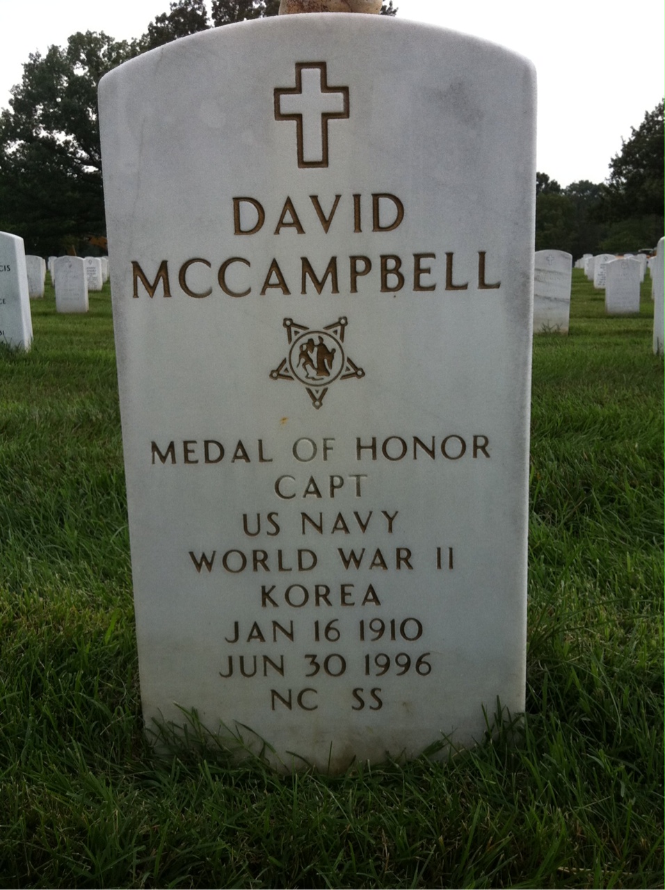 Headstone of David McCampbell