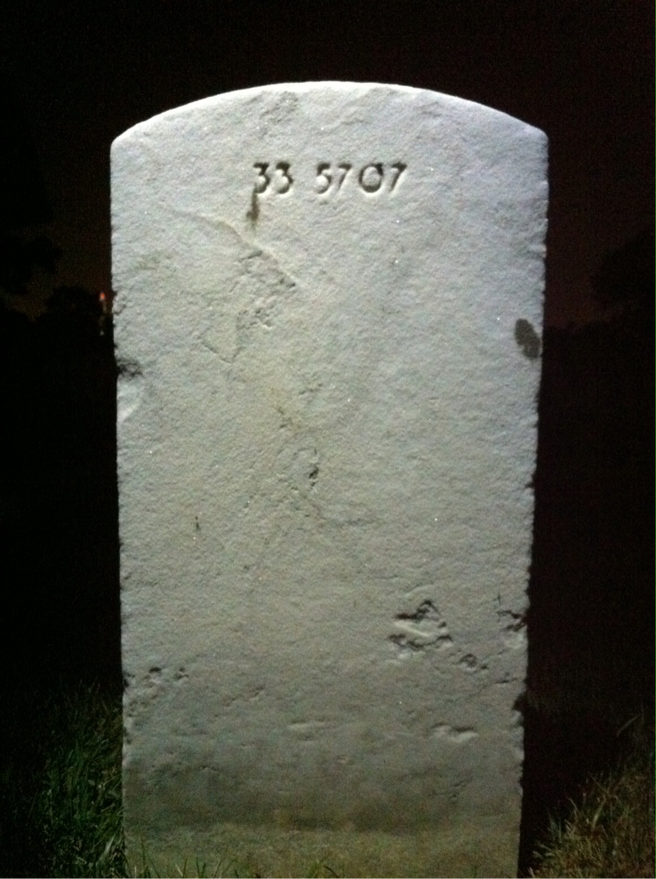 Back of headstone — Lawrence Murphy