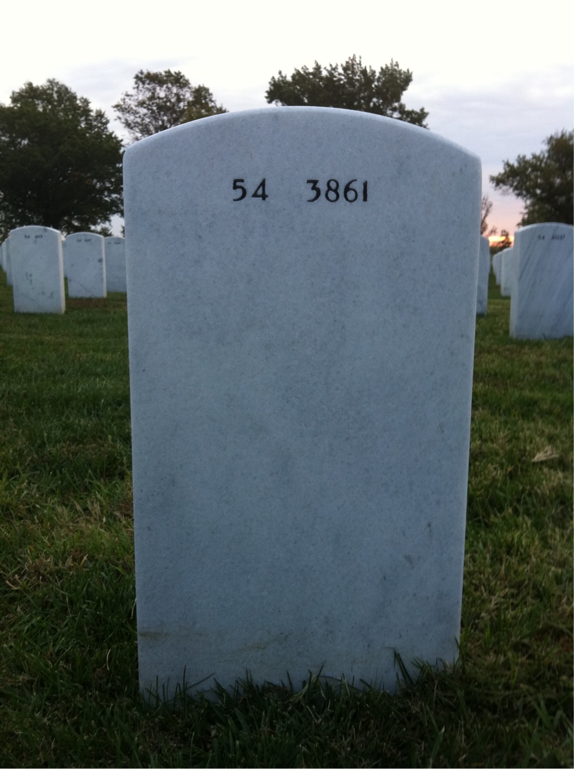 Back of headstone — James Palmer
