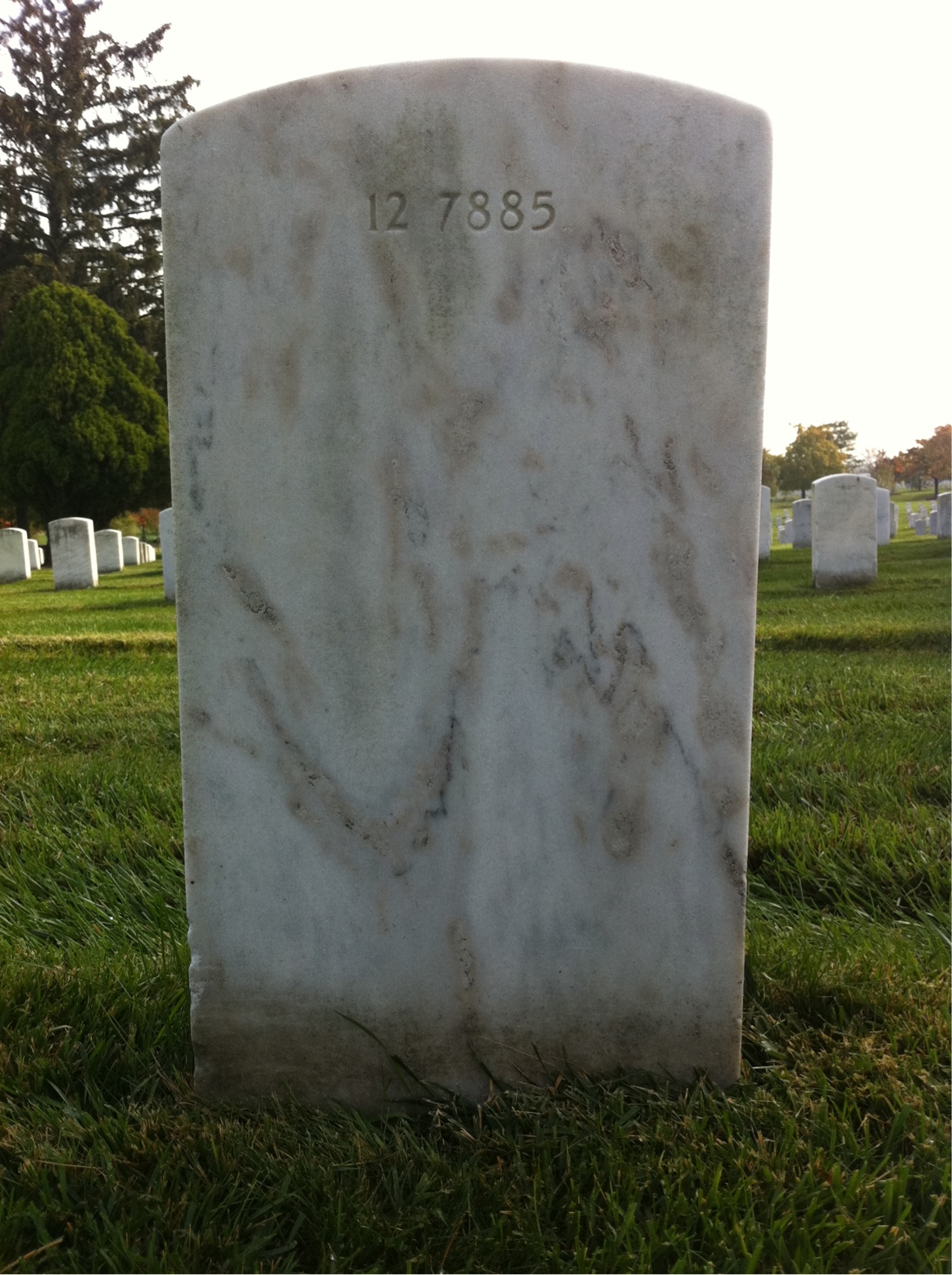 Back of headstone — Blanche Anderson