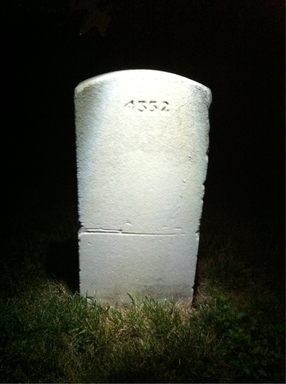 Back of headstone — Douglas Moore