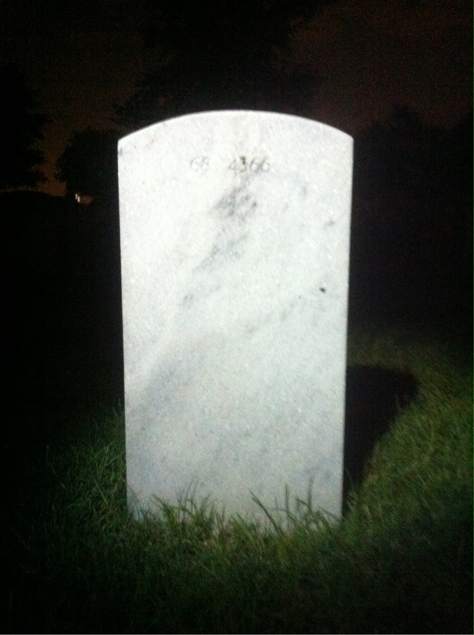 Back of headstone — Vincent M Smith