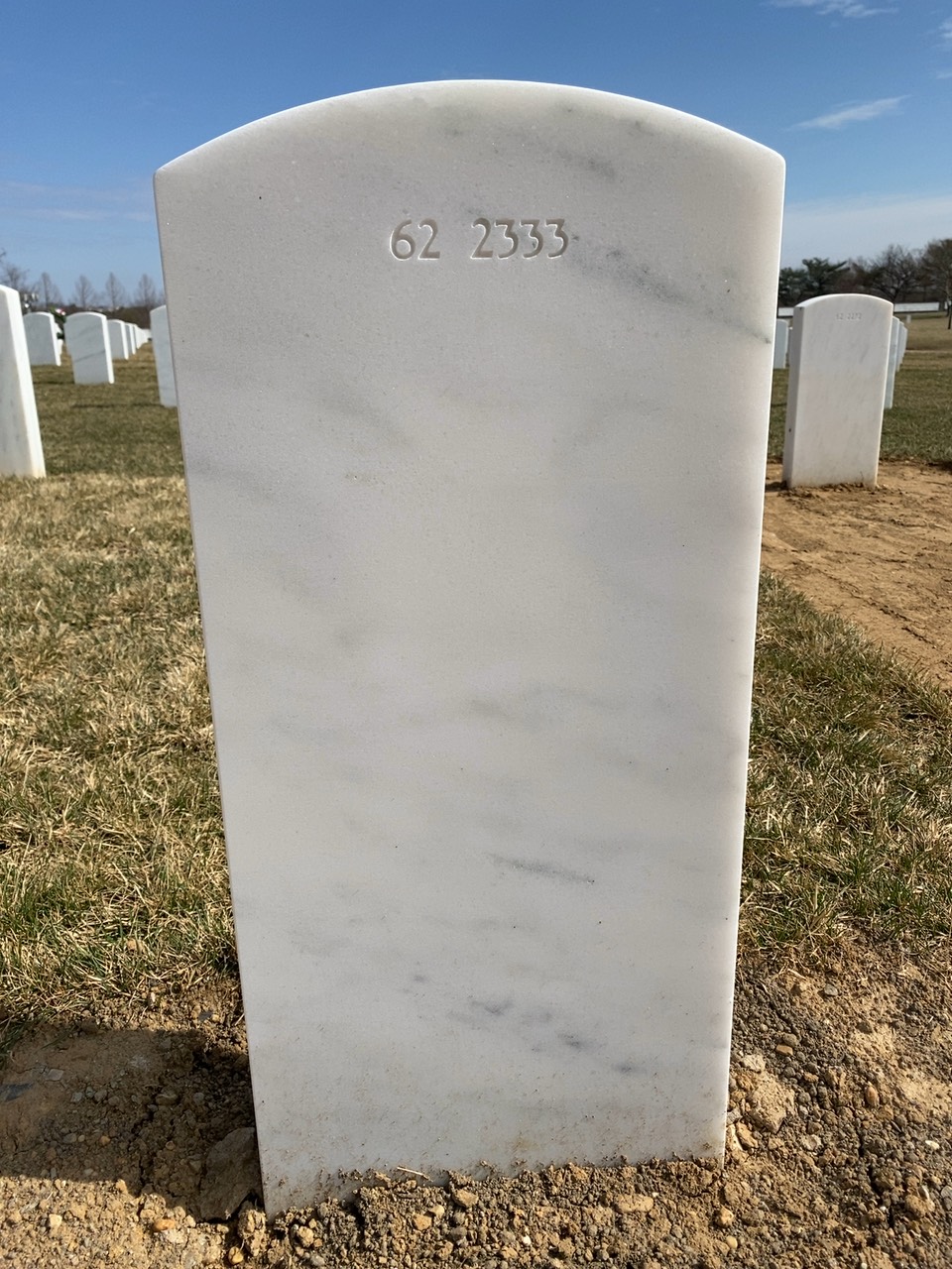 Back of headstone — Victor D Perry