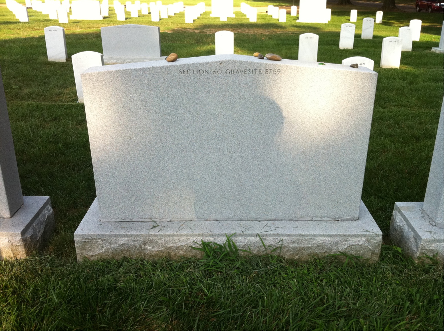 Back of headstone — Brandon Hadaway