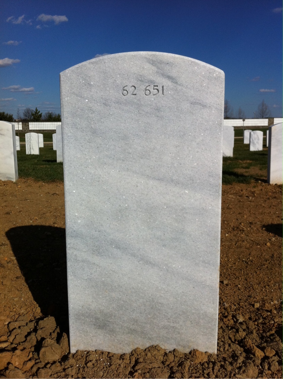 Back of headstone — William Eleazer Lundy