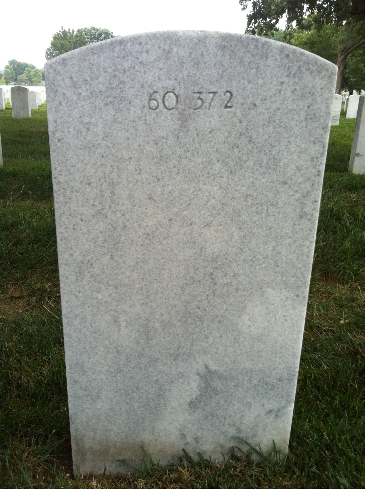 Back of headstone — Frank Mowery