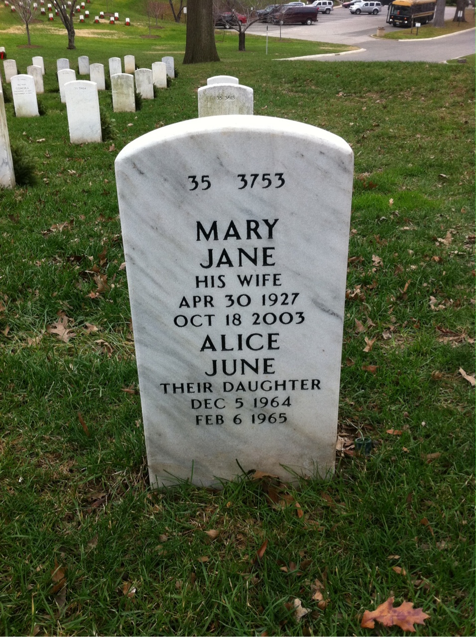 Back of headstone — Charles Flagg