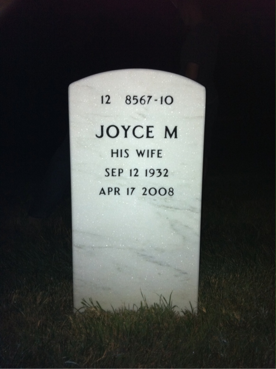 Back of headstone — Thomas Mckeever