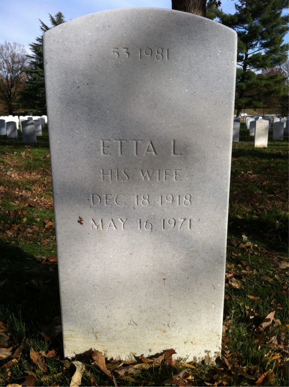 Back of headstone — James Bailey