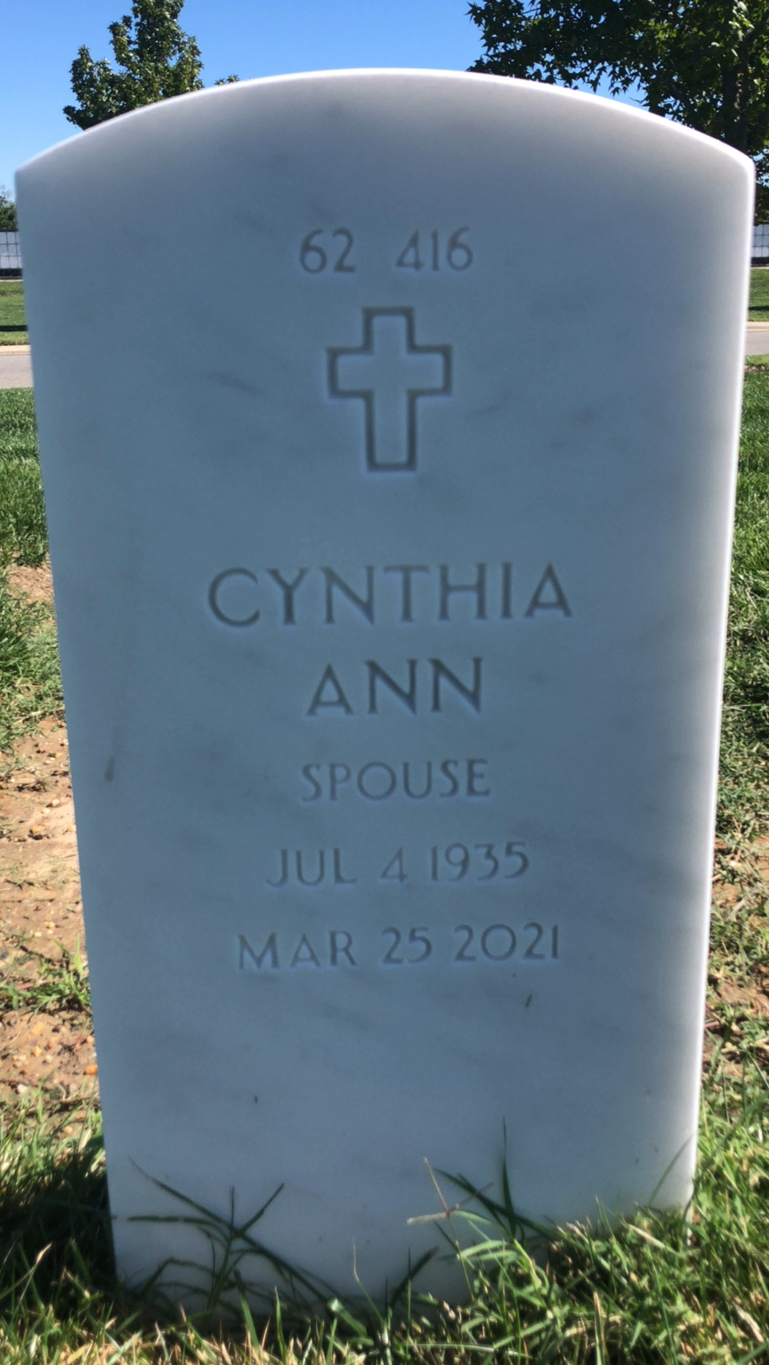 Back of headstone — James Aust