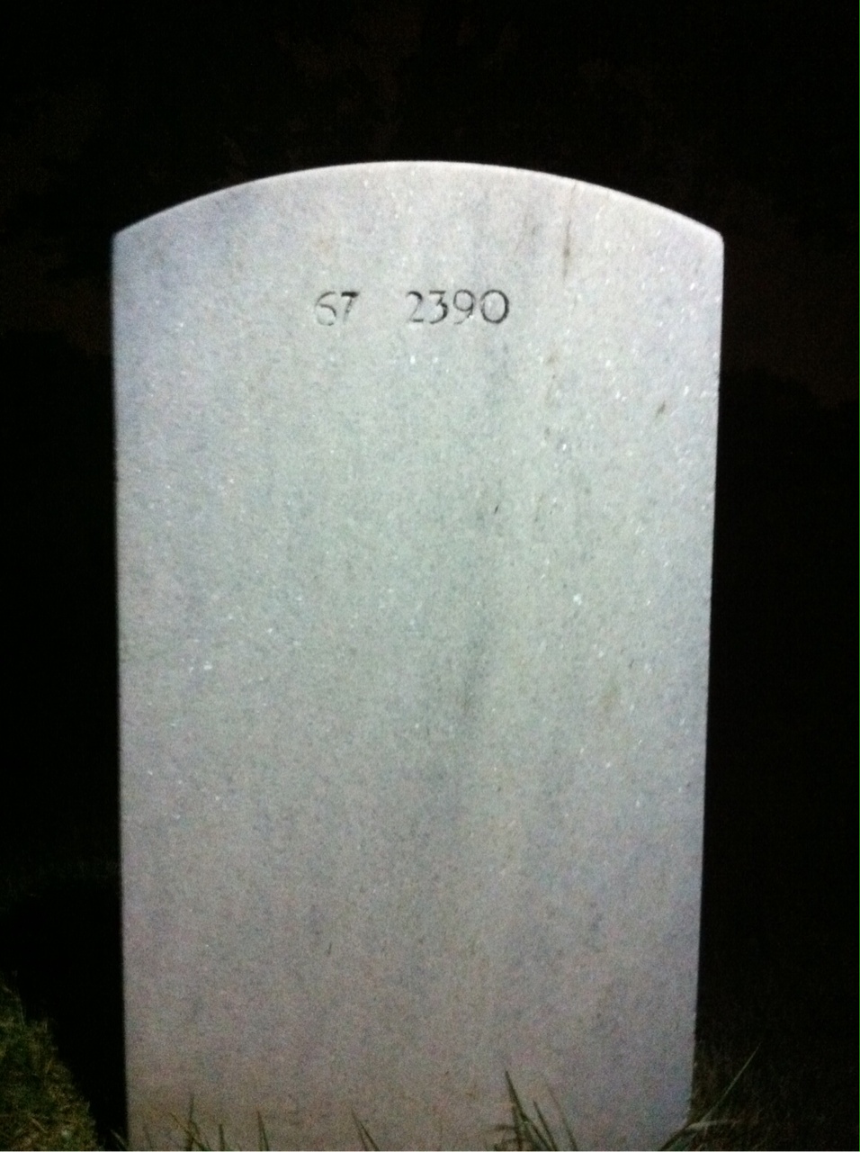 Back of headstone — Jorge Rodriguez-Centeno