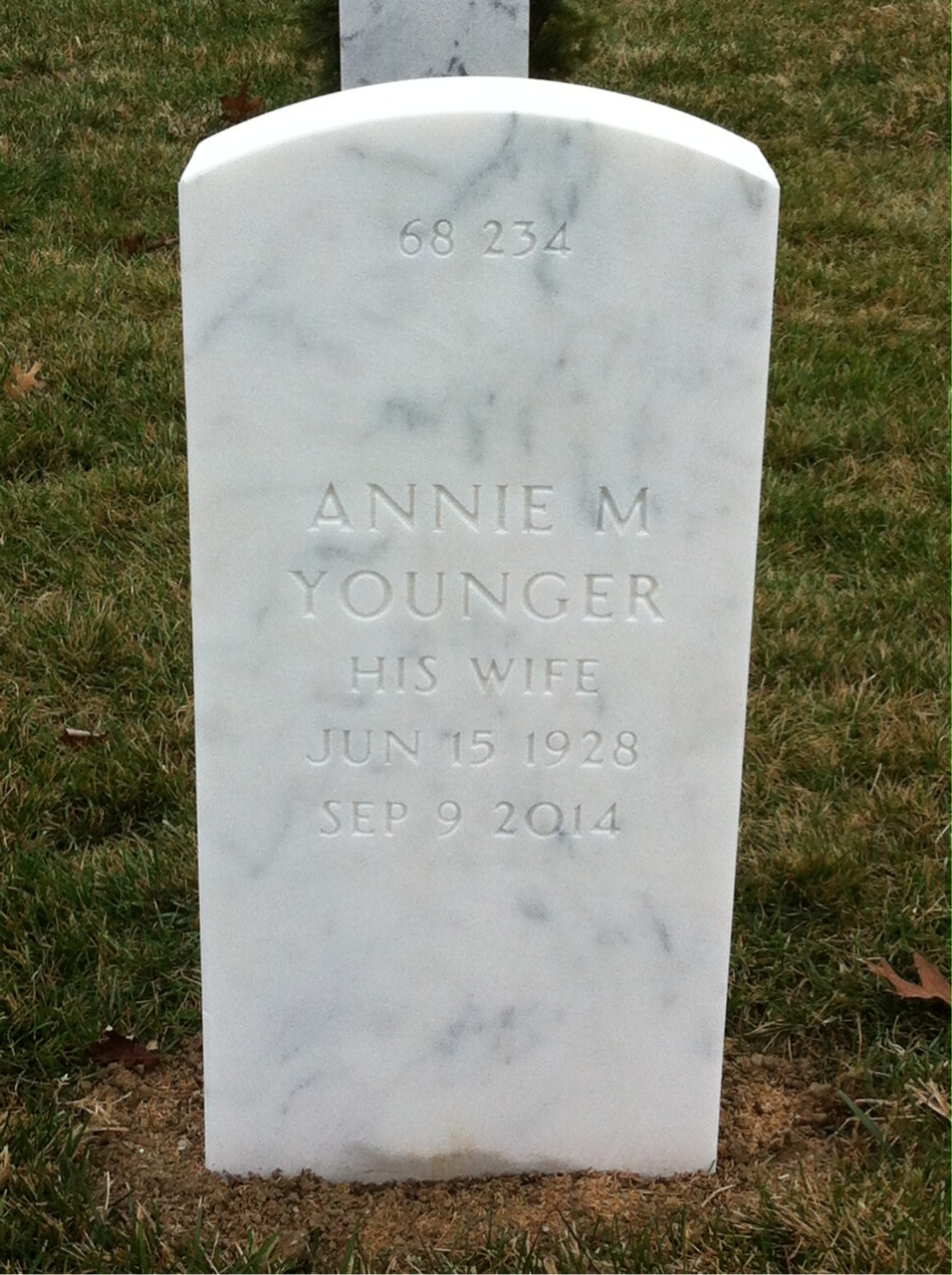 Back of headstone — Levert Bolton