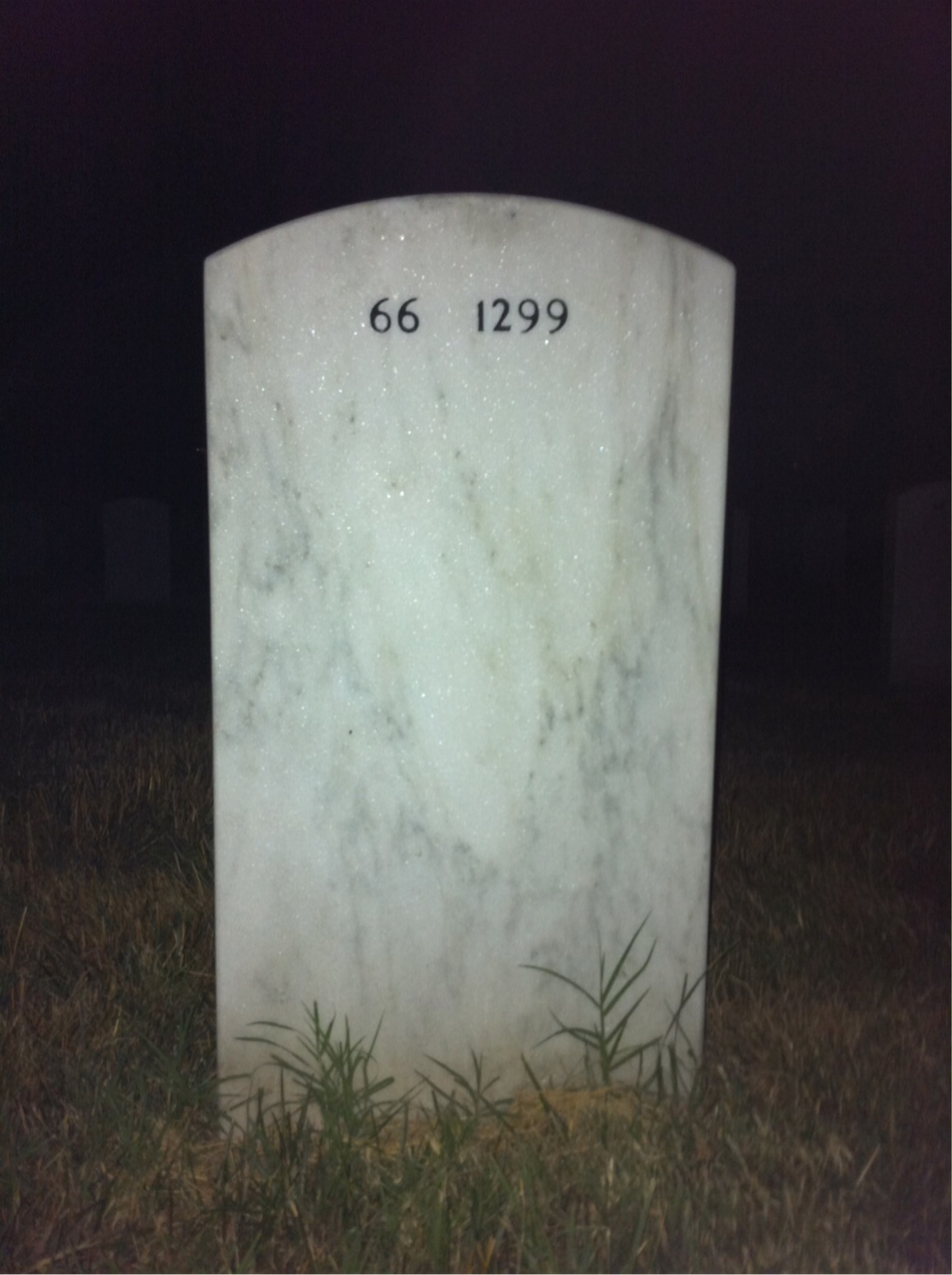 Back of headstone — Marmaduke Bayne