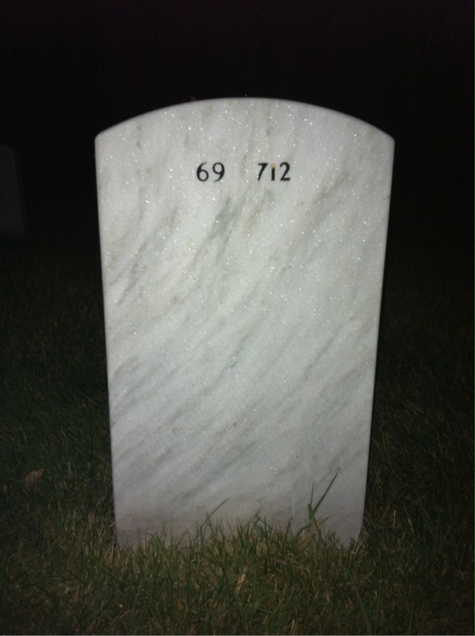 Back of headstone — Dean Bridges