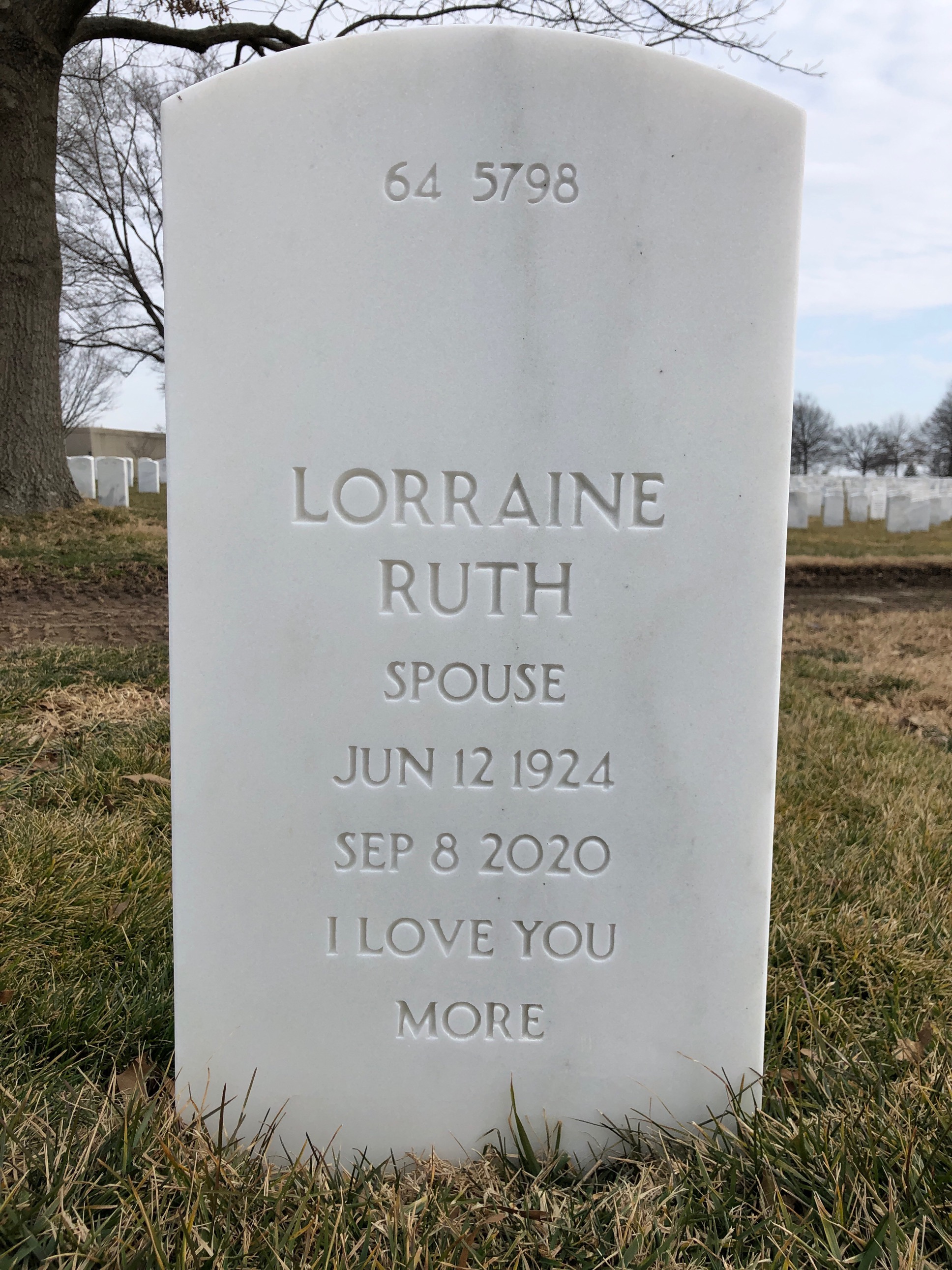 Back of headstone — Kenneth Elsie
