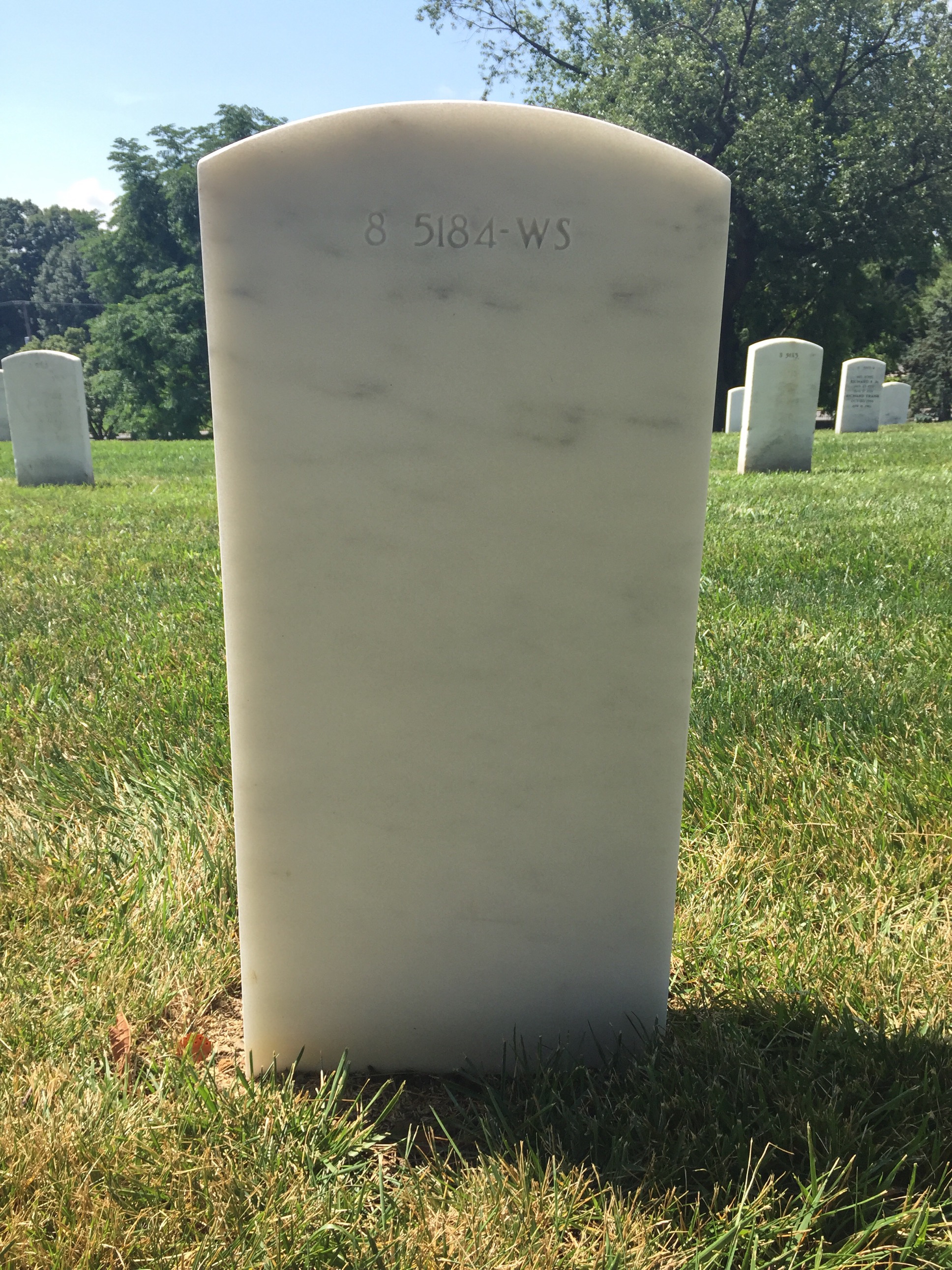 Back of headstone — Charles Barrett