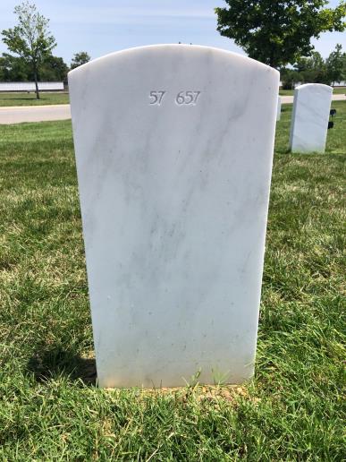 Back of headstone — Richard James Whalen
