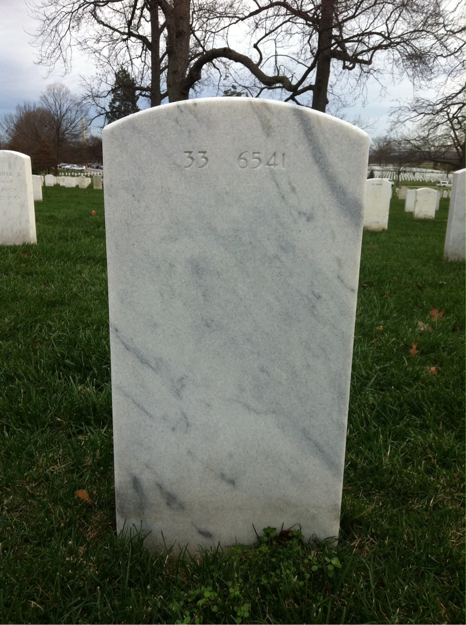 Back of headstone — Phillip Findley