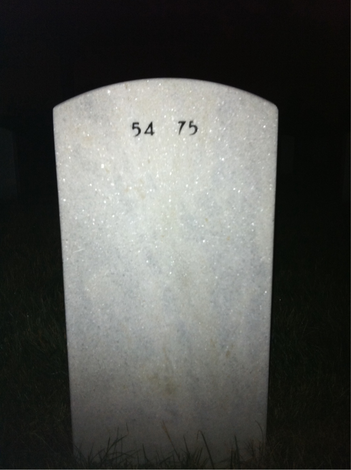 Back of headstone — Ivan Vega