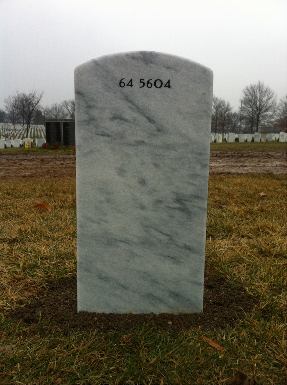 Back of headstone — Troy Kent