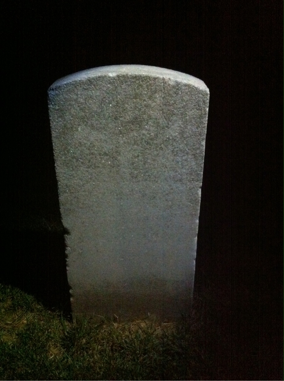 Back of headstone — William Bailey