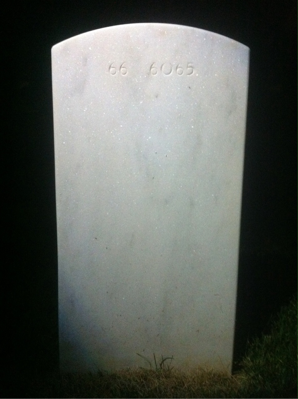 Back of headstone — Thomas Hayes