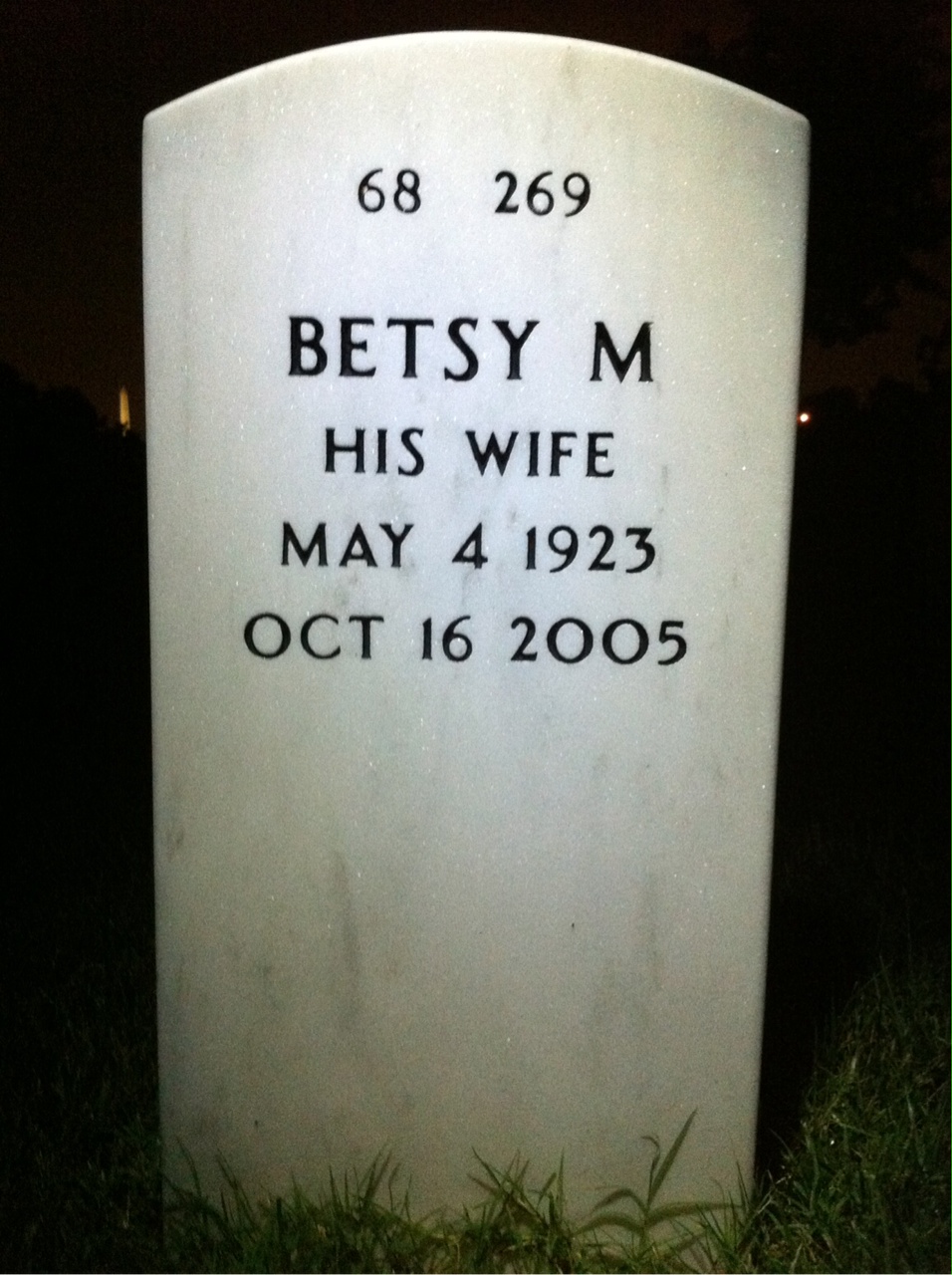 Back of headstone — John Looney