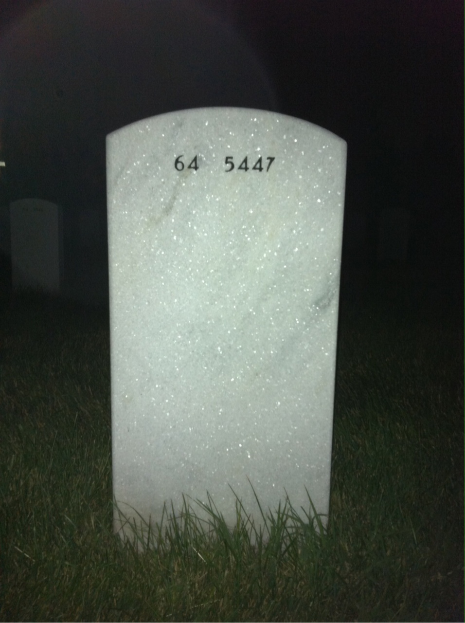Back of headstone — Charles Reynolds