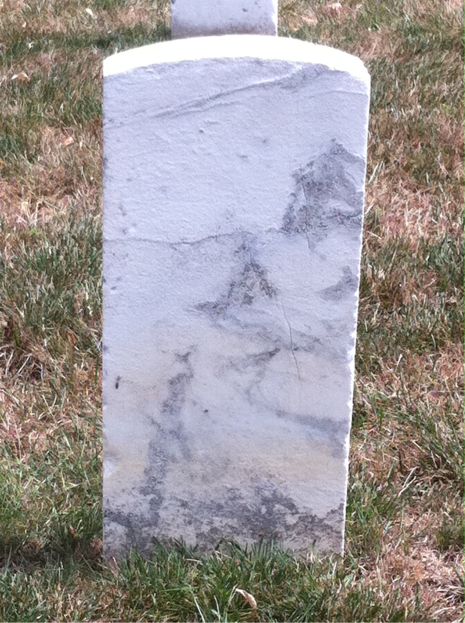 Back of headstone — Dennis Alexander