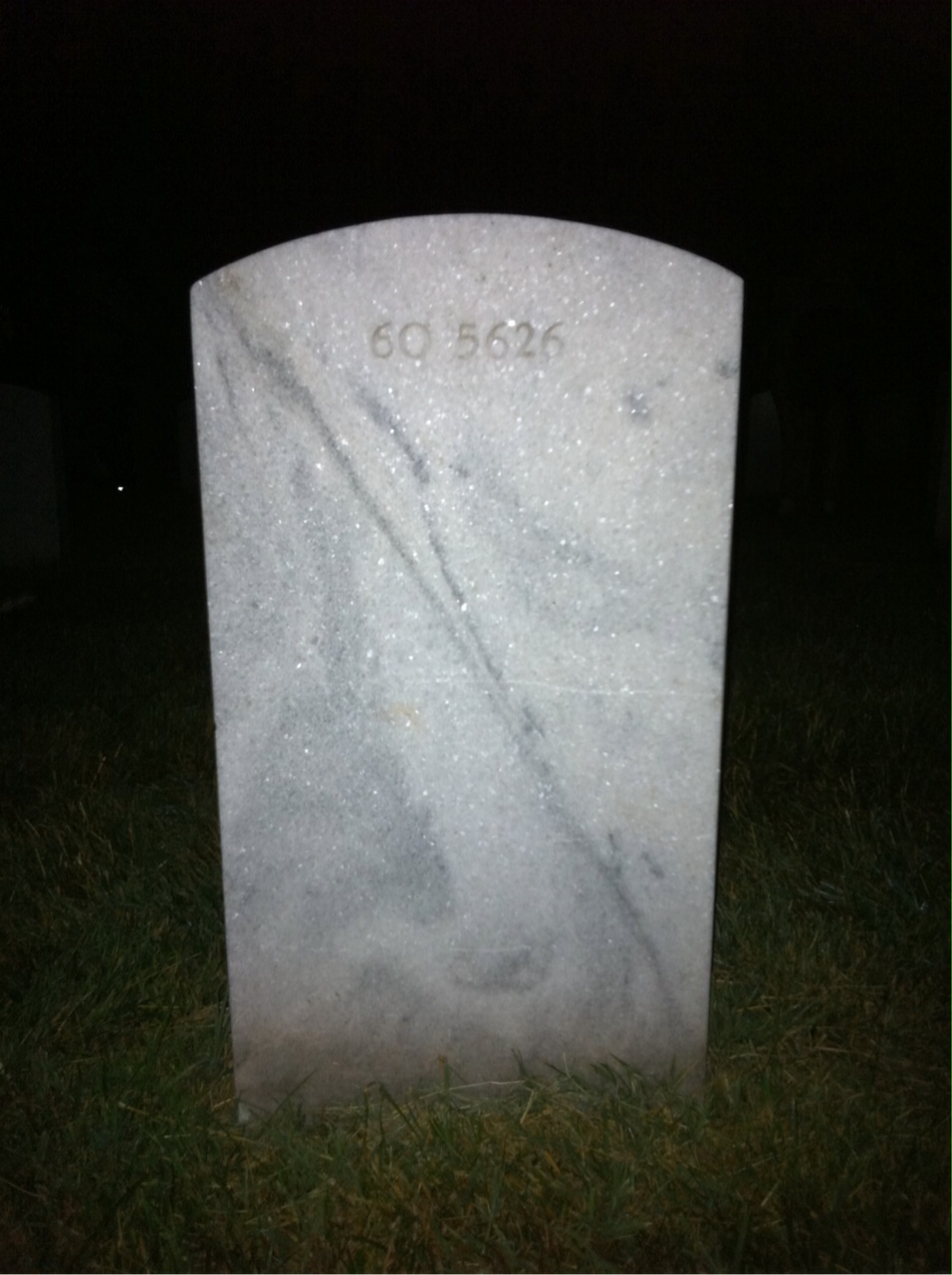 Back of headstone — J Moehring