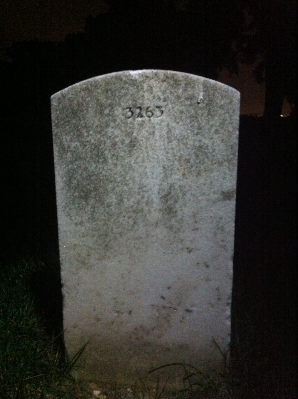 Back of headstone — Vincent Amato