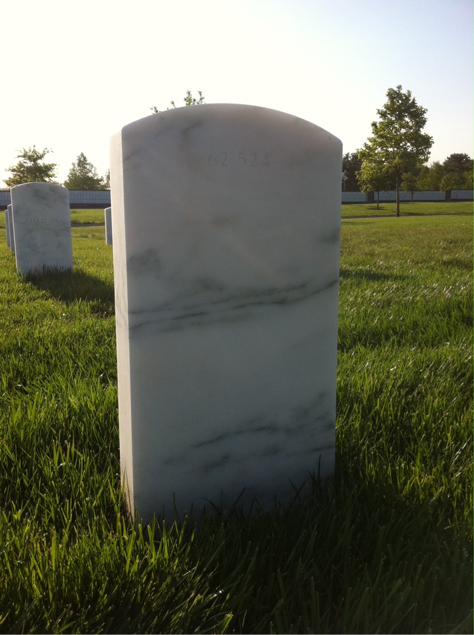 Back of headstone — Harold Mciver