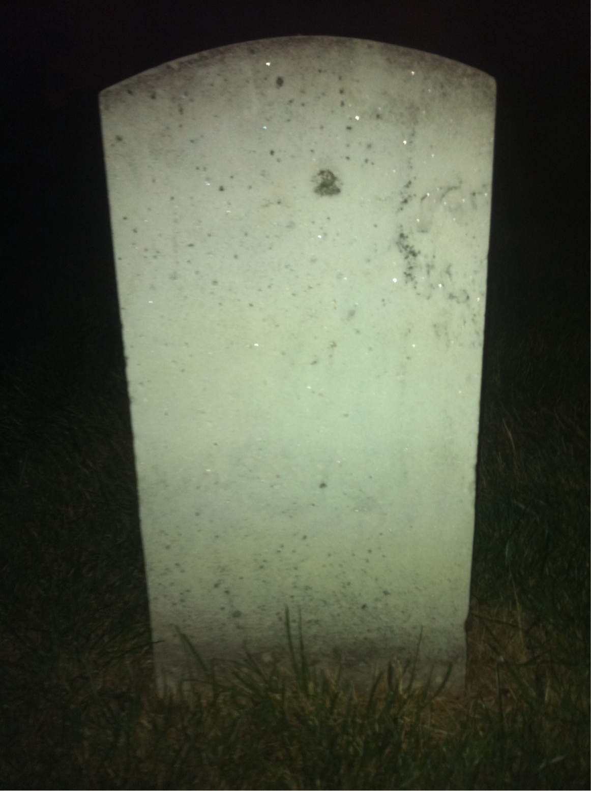Back of headstone — Jacob Ballyet
