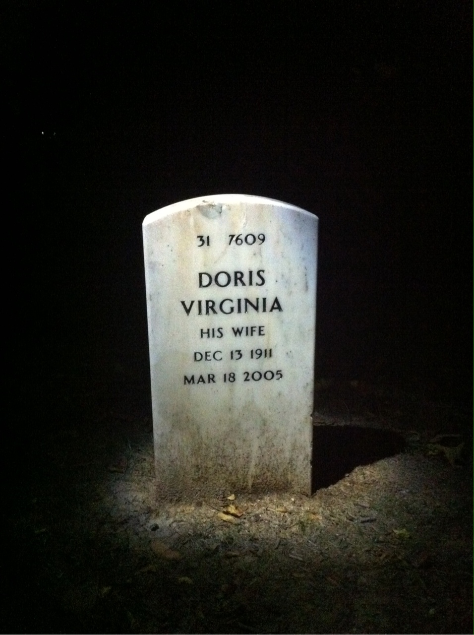Back of headstone — John Spiczak