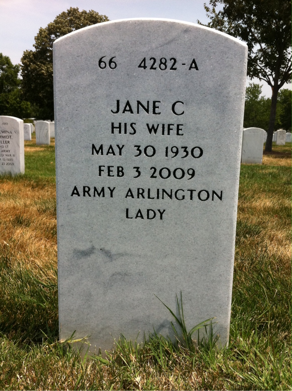 Back of headstone — Fernand Van Laethem