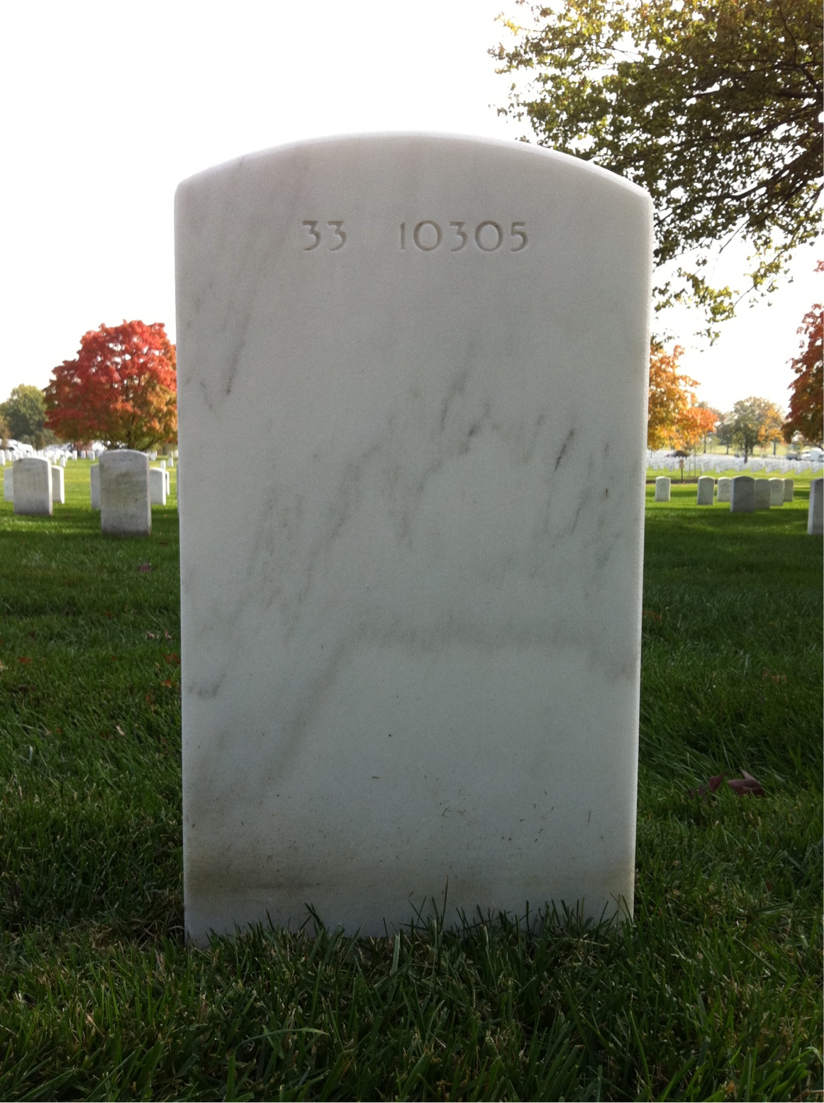 Back of headstone — Edward Wulfekuehler