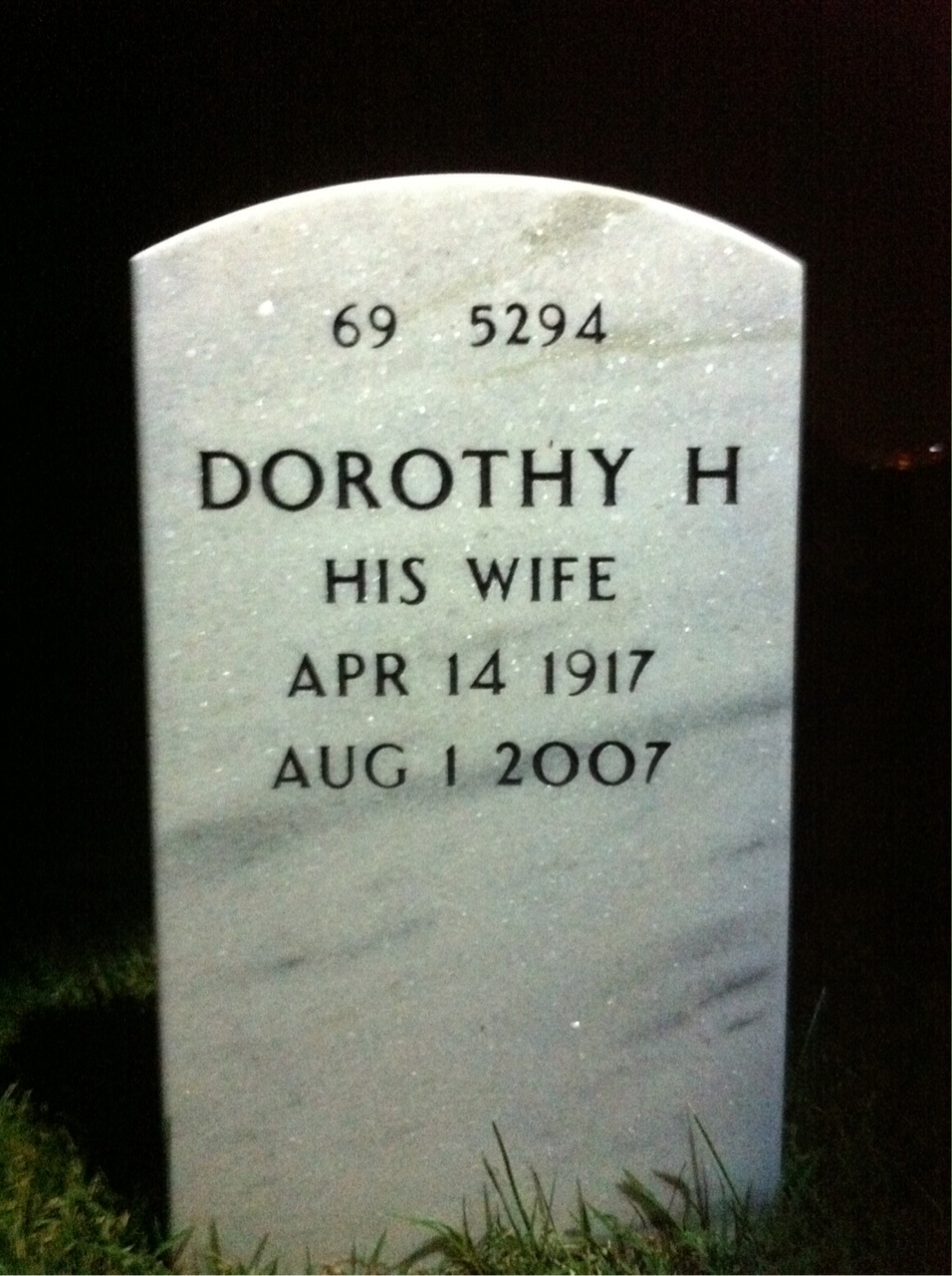 Back of headstone — William Rosner
