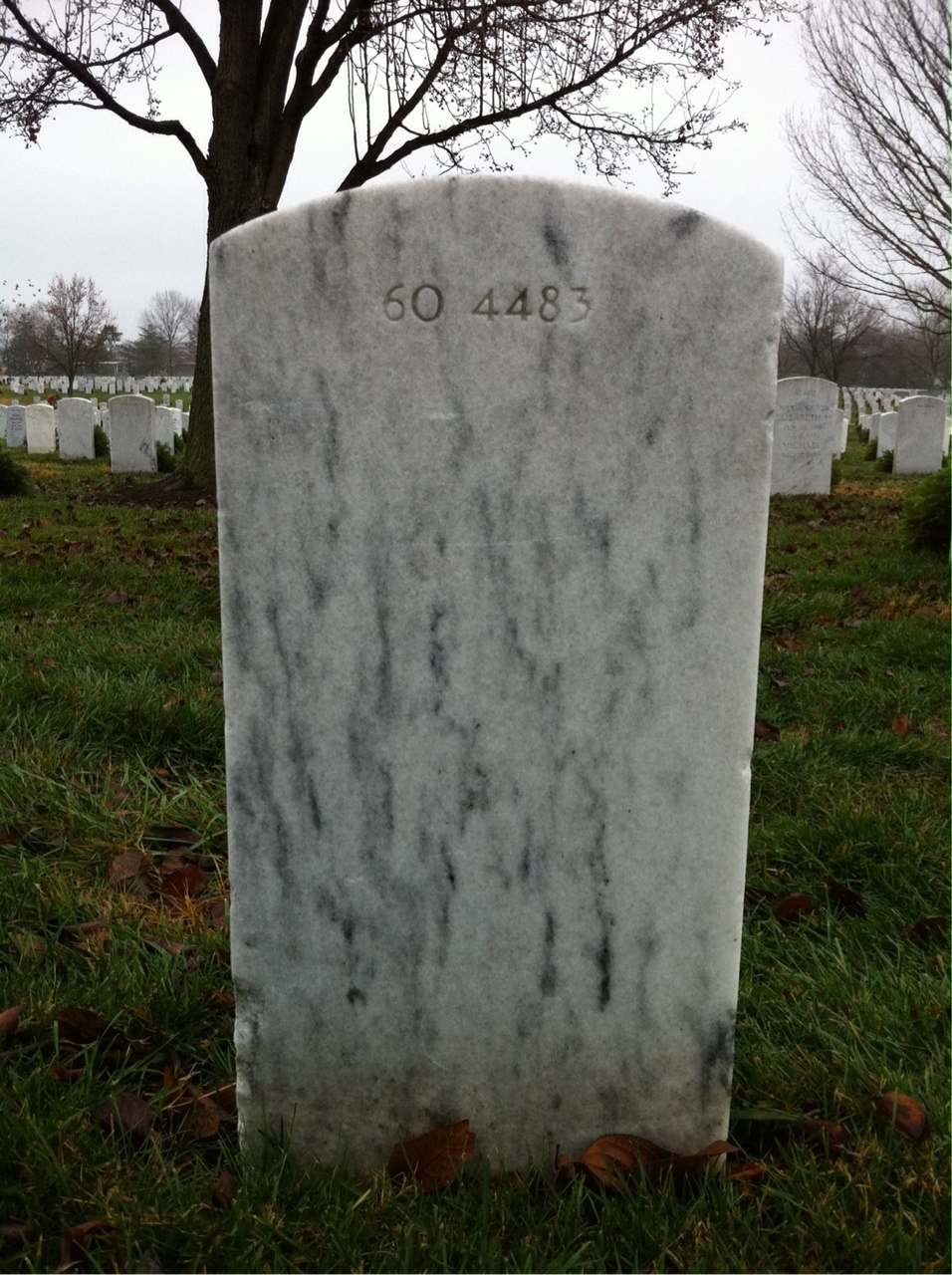 Back of headstone — Richard Allen