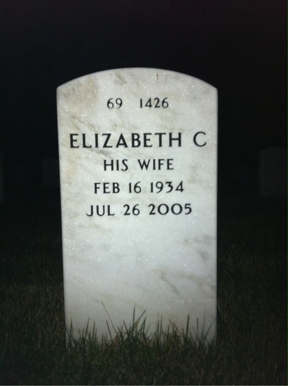 Back of headstone — Nathaniel Dantzler