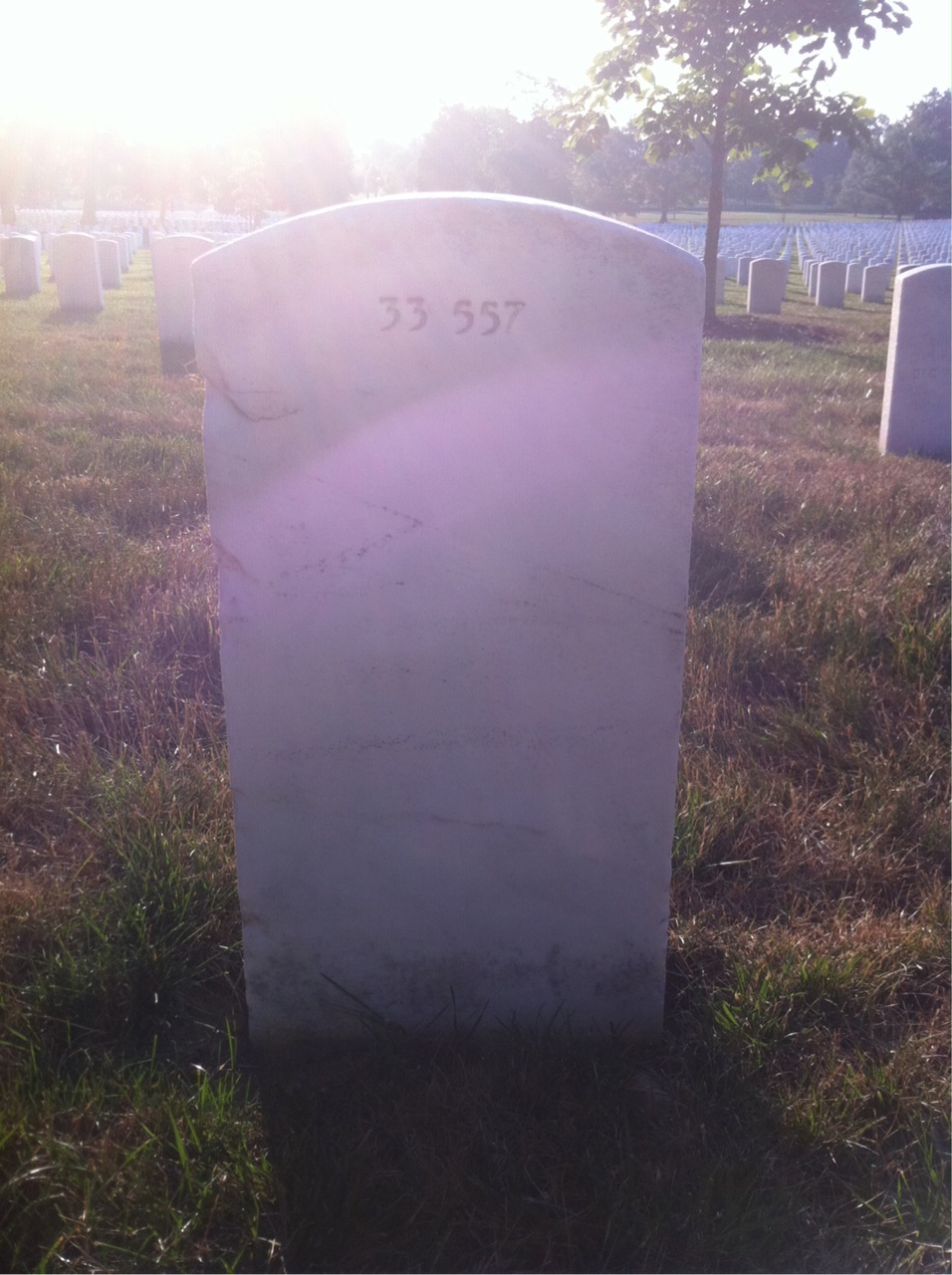 Back of headstone — Linda Adkins