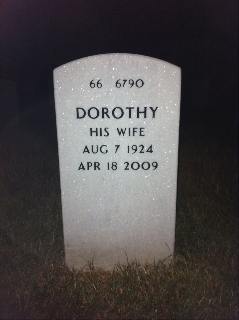 Back of headstone — Alex Melnizlk
