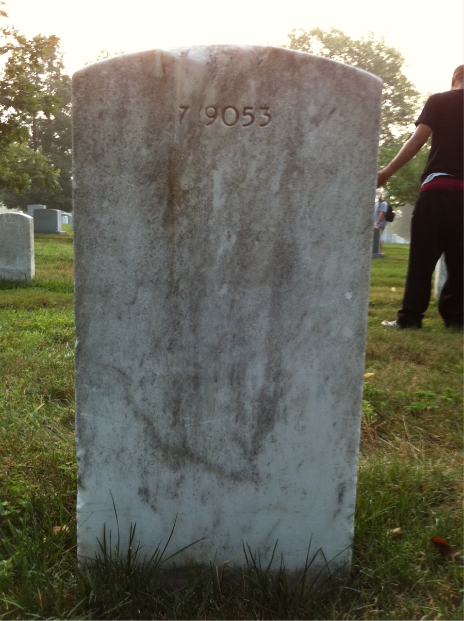 Back of headstone — Grace Avery