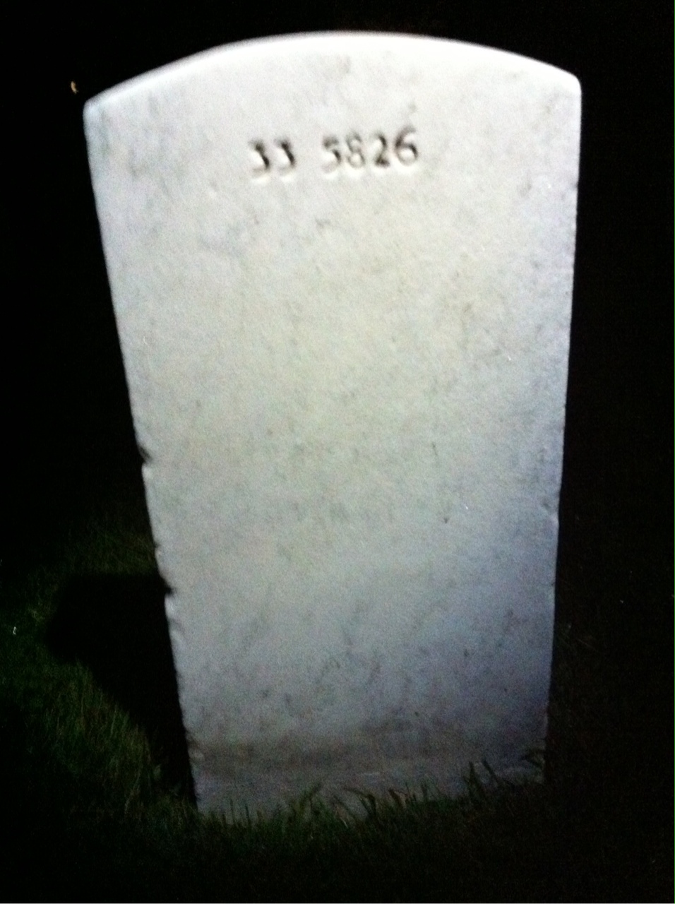 Back of headstone — Wadad Ally