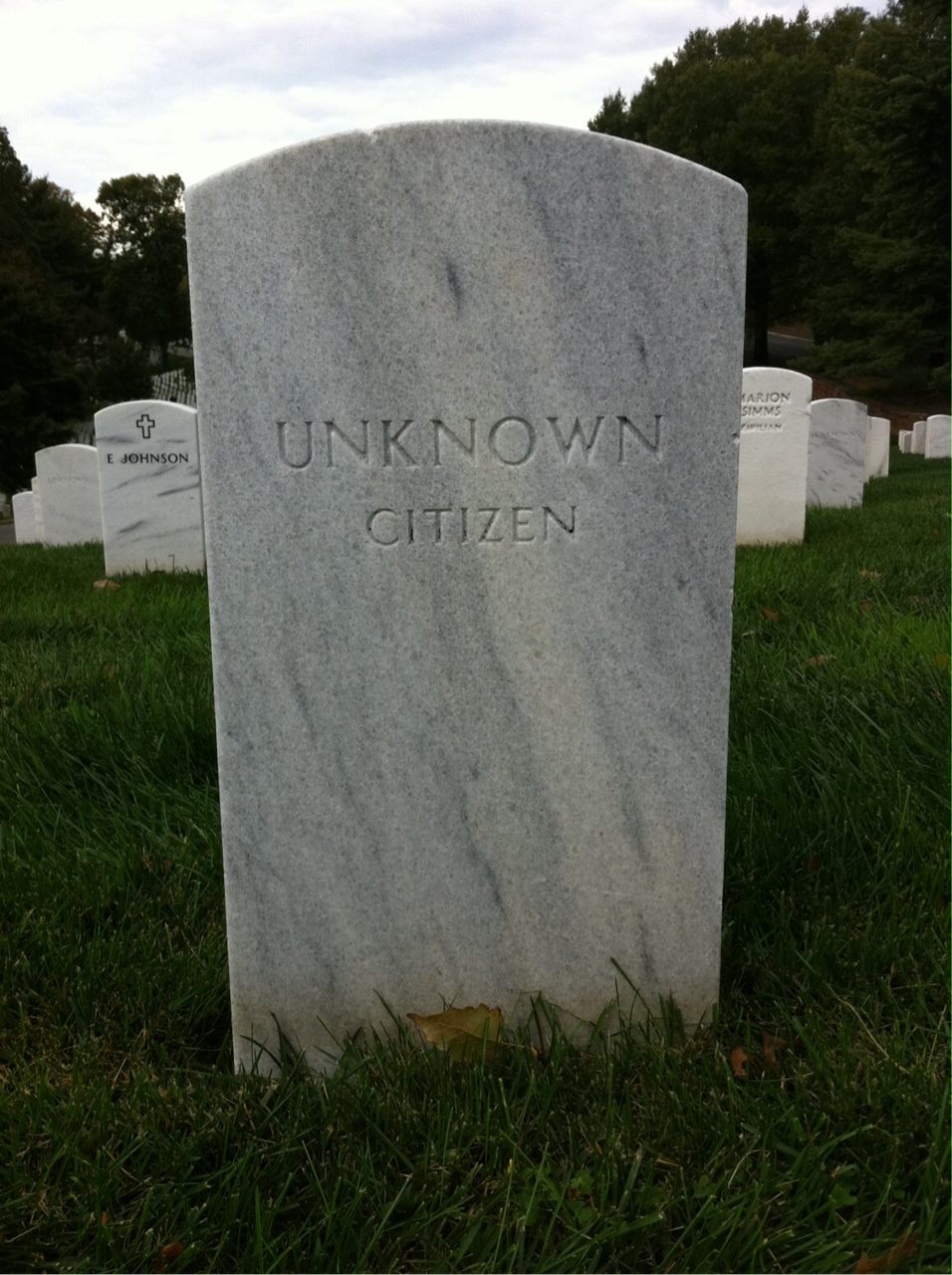 Headstone of Unknown Unknown