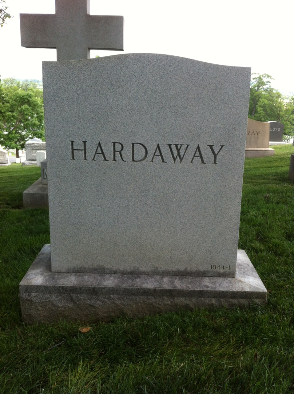 Headstone of Benjamin F. Hardaway