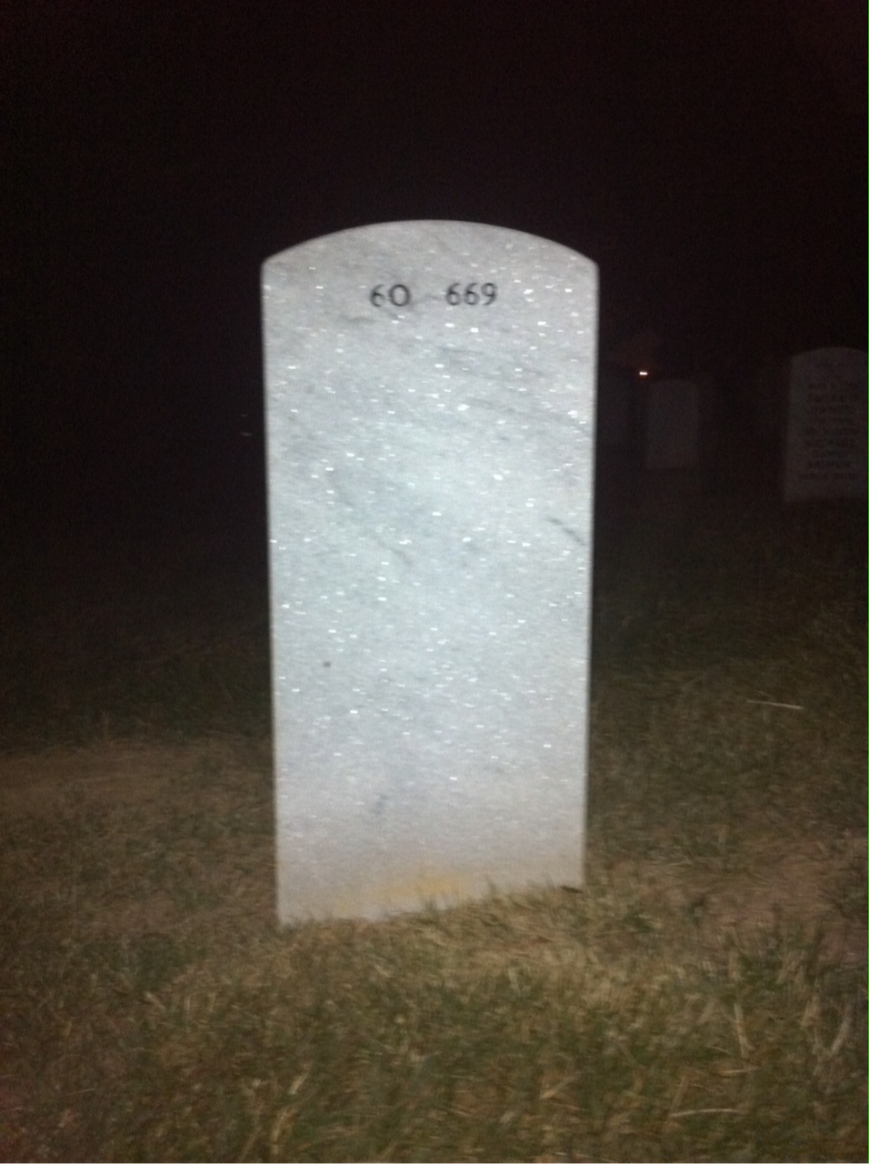 Back of headstone — E Powers