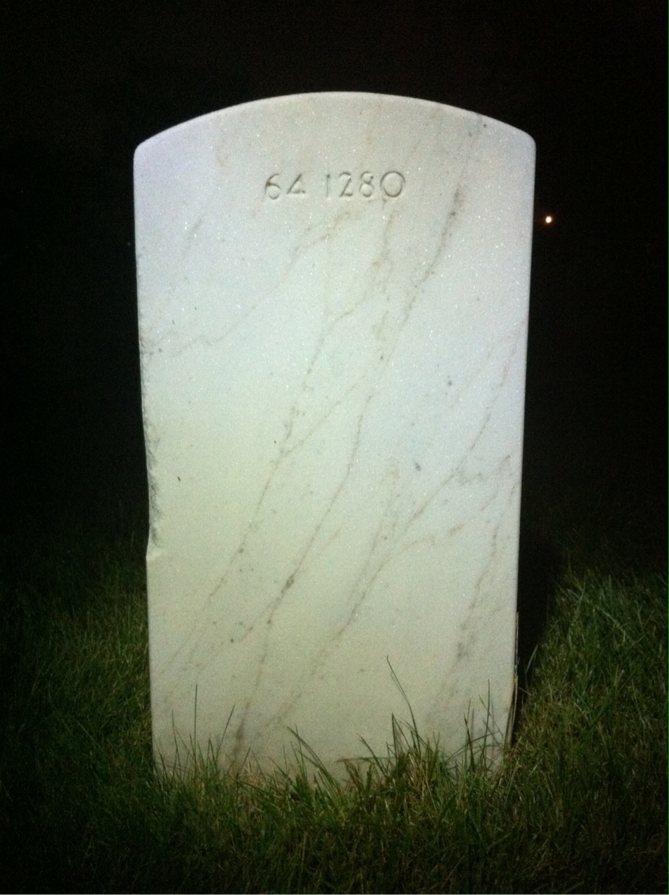 Back of headstone — Edith Mowat
