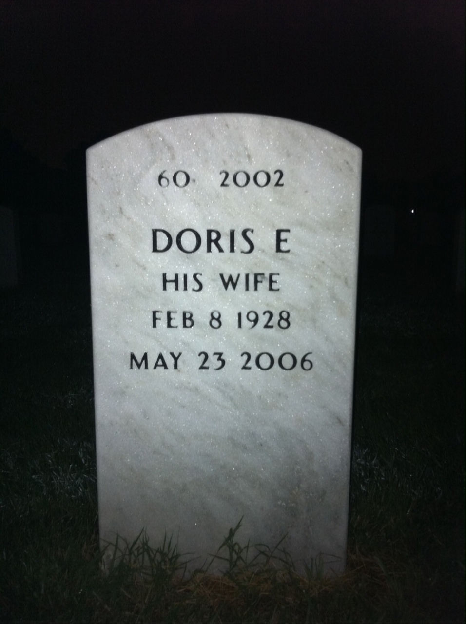Back of headstone — Cornelius Willis