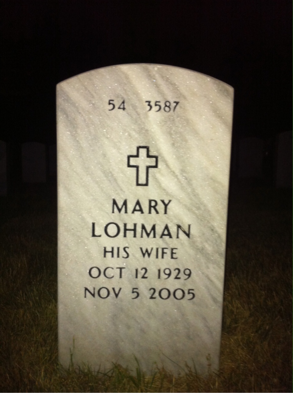 Back of headstone — Joseph Haynes